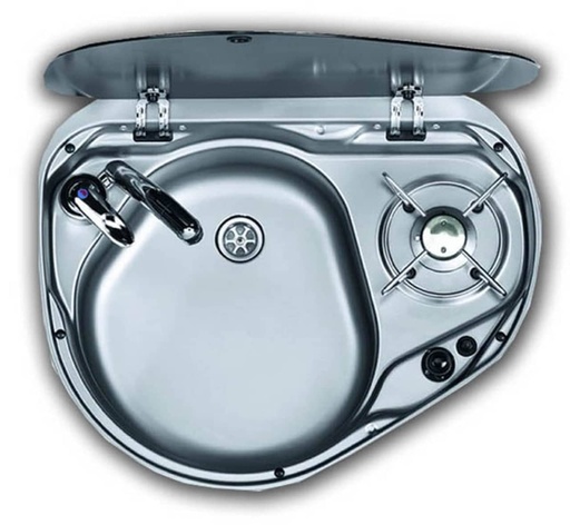 [107512] Smev 8821 -  1 Burner Hob & LH Sink Combi    MO8821