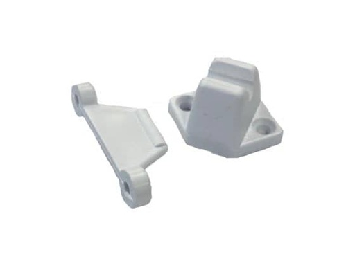 [107670] Snap Plastic Door Retainer ( White )    86002