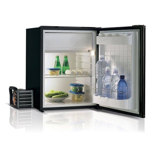 [108440] 75L Black Fridge with Ice Box 12/24V Air Lock C75  VFC75LBLAL