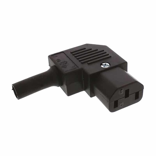 [108771] Bulgin C13 Right Angle Cable Mount IEC Connector Socket 10A 250V   488-905A