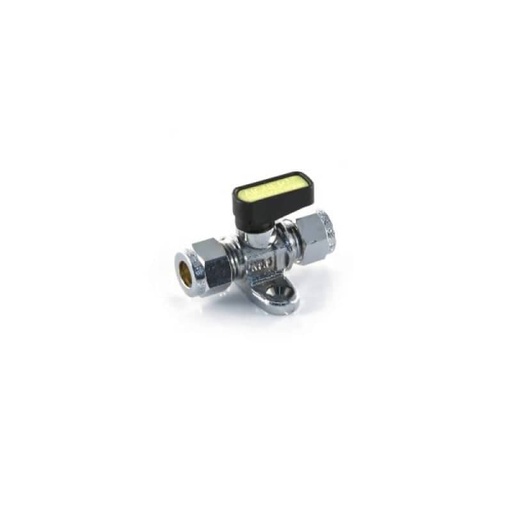 [109063] Gas Ball Valve & Strap 8mm Compression Lever    9811