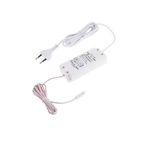 [109240] LED Driver Standard Plus 12v 16w with euro plug 2m cable mini socket White   U12-016-SP-2B0-201B