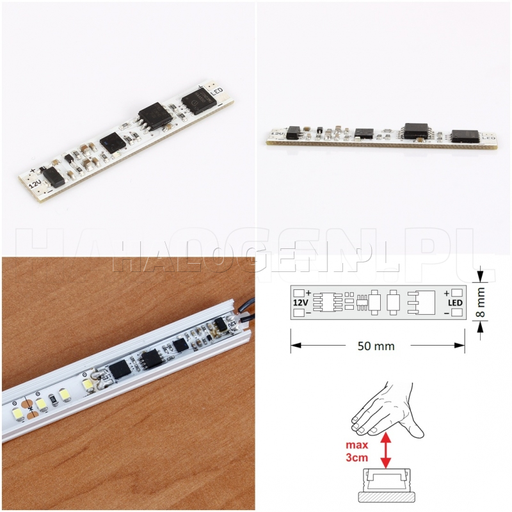 [109286] RUMMY Switch 12V DC 60W IR + 2m cable    WYL-IR-RUMMY-02W