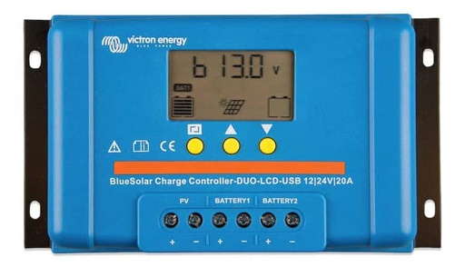 [109324] Victron BlueSolar PWM DUO-LCD & USB 12/24V-20A   SCC010020060