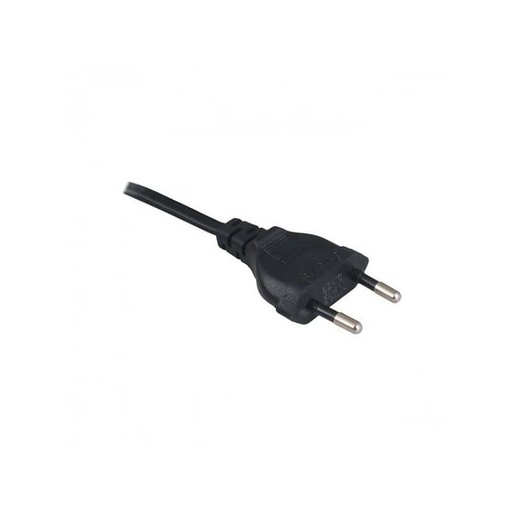 [109374] 2m long cable 2x0 75mm2 black with EURO plug    PRZ-2M-2X0,75-CZARNY