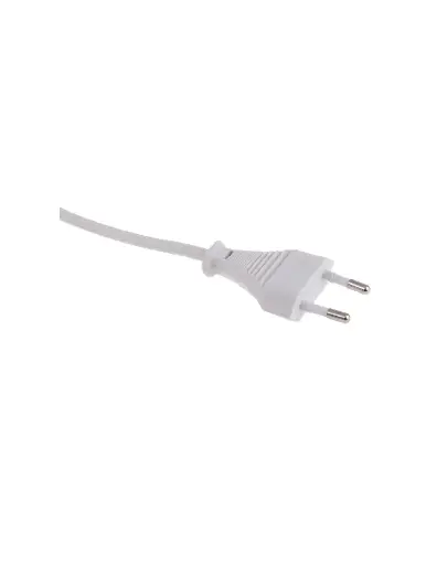 [109378] 5m long cable 2x0 75mm2 White with EURO plug    PRZ-5M-2X0,75-BIALY