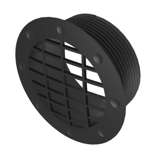 [109394] Duct Vent Fixed 65mm Black    DX6536B