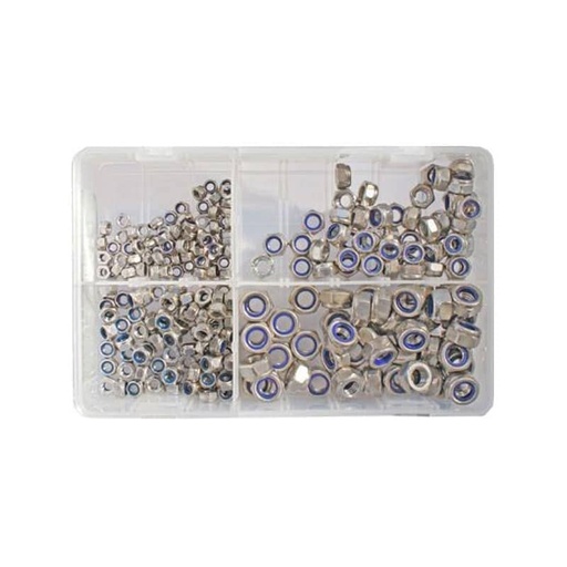 [109620] Assorted Stainless Steel Metric Nylocs ( Case of 250 )   AT35