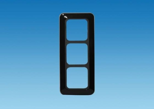 [110580] C-line Gloss Black CT Range 3 Way Face Plate    PO403