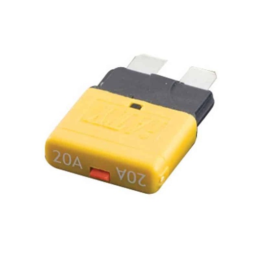 [110777] Circuit Breaker STD Blade Fuses ( manual reset ) 20A Yellow ( Single )   FU42-20