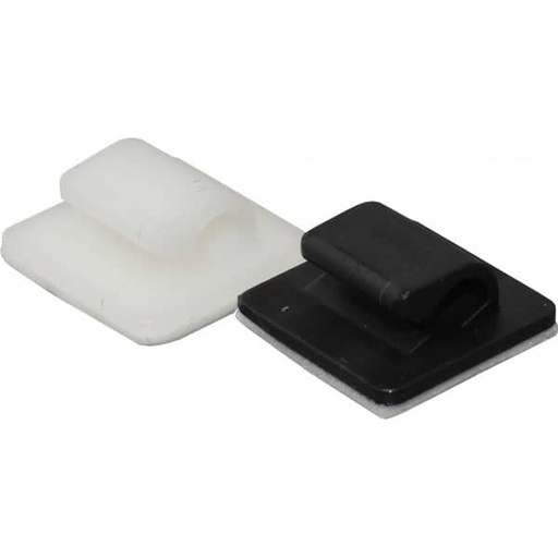 [111774] Self Adhesive Cable Clip 6mm Black ( Single )    CCP1-B