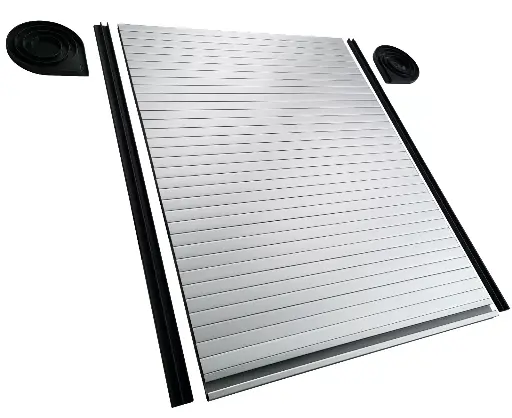 [112108] Tambour Door Silver - 500mm x 500mm Kit