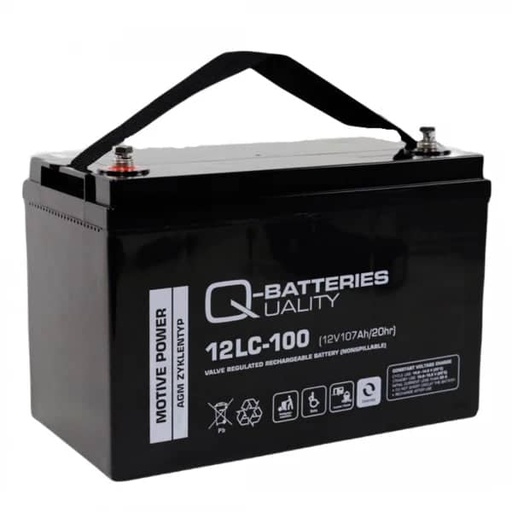 [112620] Q-Batteries 12LC-100 12V 107Ah AGM Deep Cycle VRLA