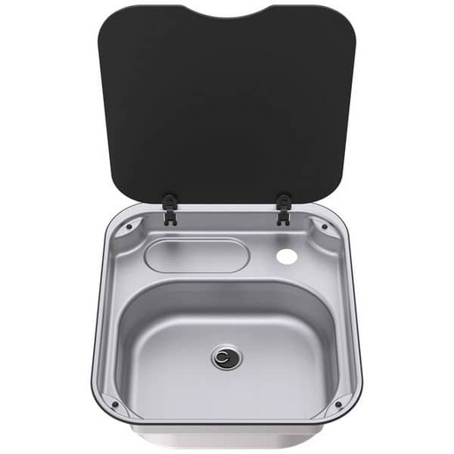 [113198] Thetford Series 34 Sink with Glass Lid 400mm x 445mm   N450