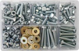 [113202] Assorted Box of M8 Setscrews, Nuts & Washers 310 Piece   AT100