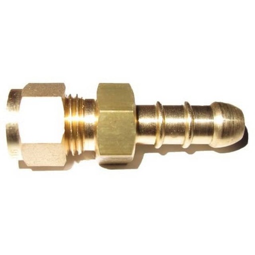 [113575] 5/16" Bulkhead Compression x Wade Fulham Hose Nozzle  -  DC59/20H