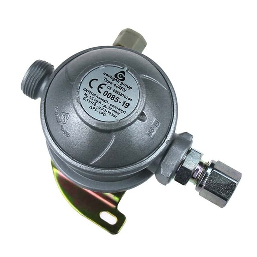 [113663] Two Stage Gas Regulator Bulkhead 30mBar W20 for Motorhomes - 136.2020