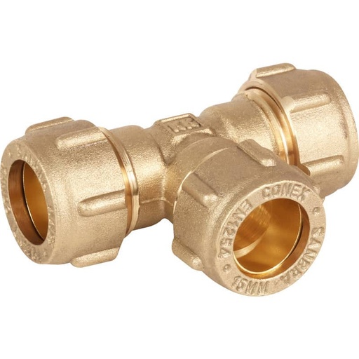 [113717] Compression Equal Tee Brass 10mm    17658