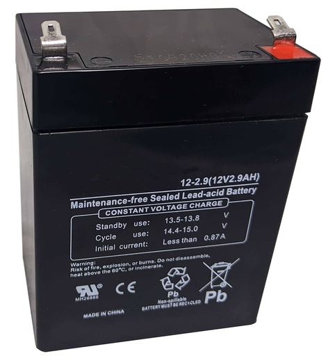 [117222] DC12-2.9 12v 2.9AH VRLA Battery