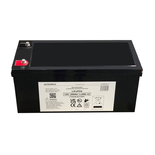 [117233] ULTRAMAX LITHIUM High performance 200AMP -12 V LiFePO4   SLAUMXLI200-12