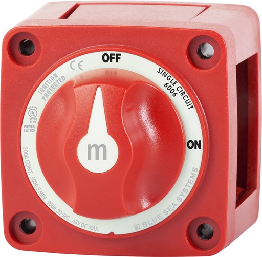 [117343] Blue Sea Systems Switch Battery M-Series ON/OFF With Knob - 6006-BSS