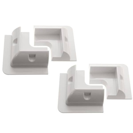 [117756] White ABS Panel Mount Corner Moulds ( 4-pack )