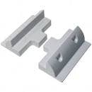 [117757] White ABS Panel Mount 18cm Profile ( 2-pack )