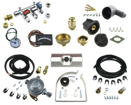 [117971] Complete Underslung Gas Installation Kit ( White Inlet )