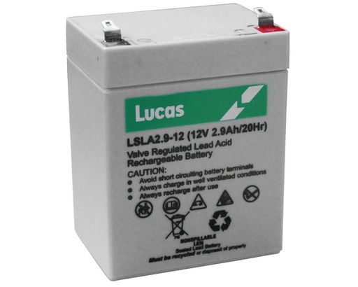 [119104] Lucas LSLA2.9-12 Sealed Lead Acid Battery  -  SLA2.9-12