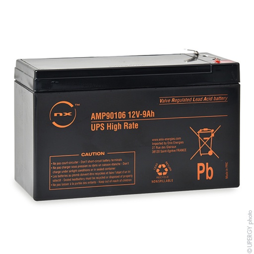 [119361] UPS Battery NX 9-12 UPS High Rate 12V 9Ah F6.35 - AMP90106